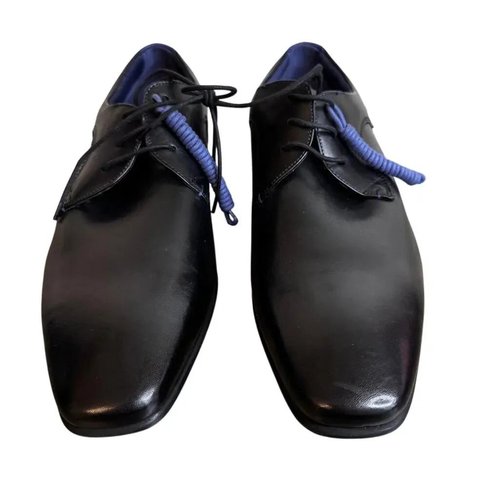 New Ted Baker Men's Black TRIFP Leather Lace Up Dress Shoes Size 13.5